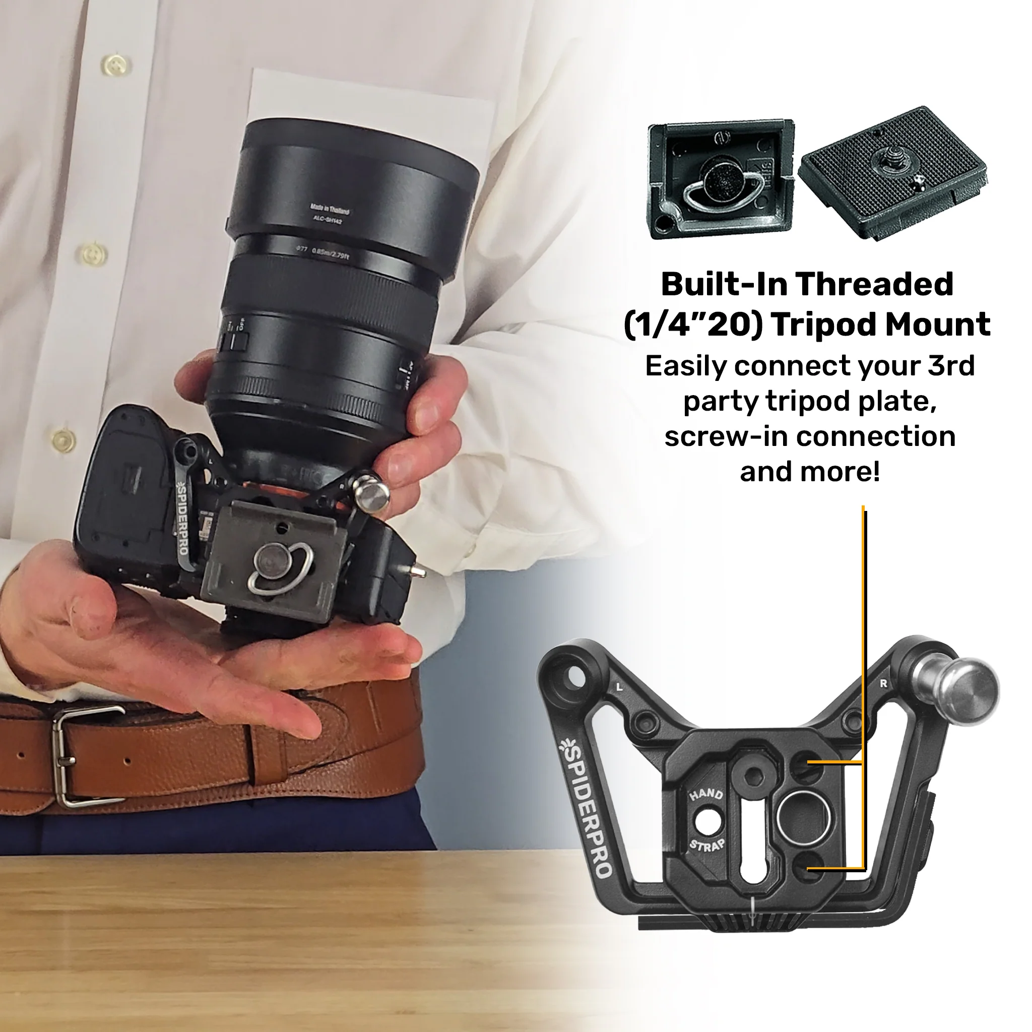 1220: SpiderPro Dual Camera System v3 - For DLSR + Mirrorless Cameras - Image 23